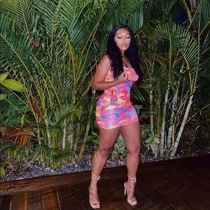 Tie dye dress from a boutique